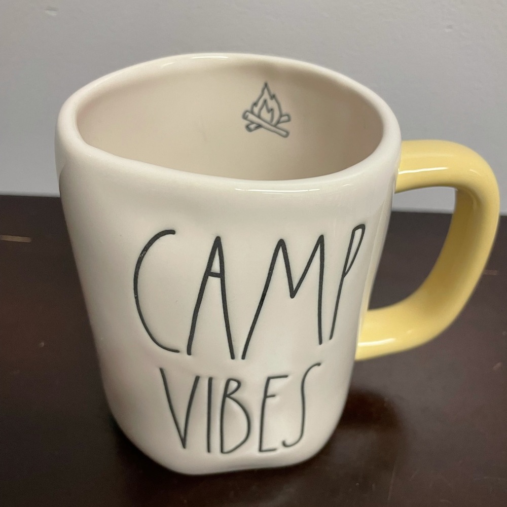 New Rae Dunn “CAMP VIBES” Mug